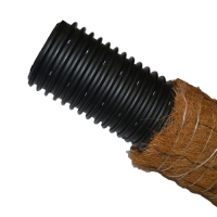 Труба дренажная O 110 мм гофрированная в фильтре кокосовая койра