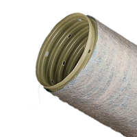 Труба дренажная ПВХ O60 мм гофрированная в фильтре геотекстиль