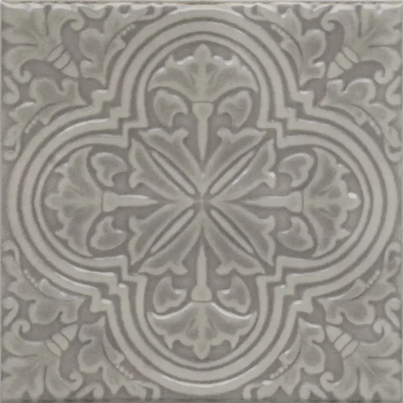 Декор Фес серый глянцевый 15x15x0,77