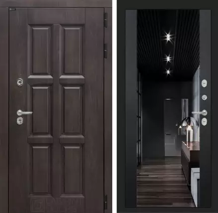 Входная дверь Лондон с тонированным зеркалом Максимум