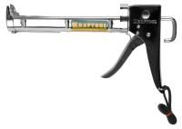 Пистолет для герметика KRAFTOOL "C-Kraft" полукорпусной, хромированный, 320мл