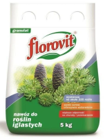 Florovit Для хвойных гранулированный ( туя , лиственница, можжевельник, кипарис, ель, сосна, 5 кг
