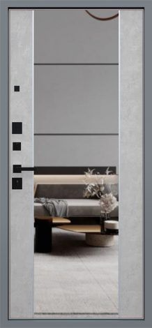 Стальная дверь «ДУЭТ Б с зеркалом» АСД