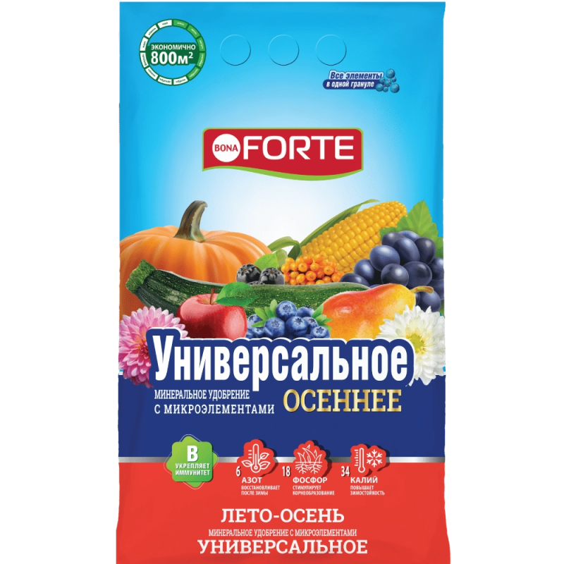 Bona Forte Удобрение УНИВЕРСАЛЬНОЕ, лето-осень, 5 кг