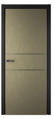 Дверь СТАТУС Л-3 ширина 70 см Эмаль ЛАВА ПГ Молдингкромка Черная