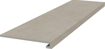 Керамическая ступень Kerama Marazzi 33x119,5x0,9 фронтальная клееная Касабланка HP серый светлый матовый обрезной