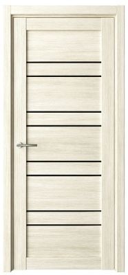 Дверь Дублин ширина 90 см Эко-шпон Стекло черное