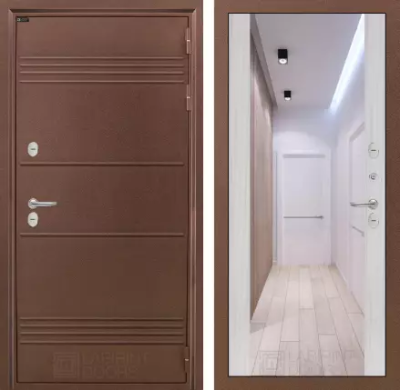 Входная дверь Термо Лайт с Зеркалом Макси