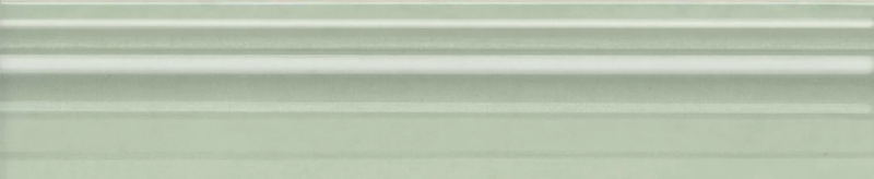 Бордюр Багет Левада зеленый светлый глянцевый 25x5,5x1,8
