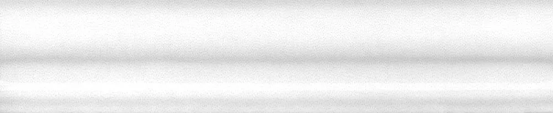 Бордюр Багет Мурано белый глянцевый 15x3x1,6