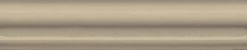 Бордюр Багет Клемансо бежевый темный глянцевый 15x3x1,6