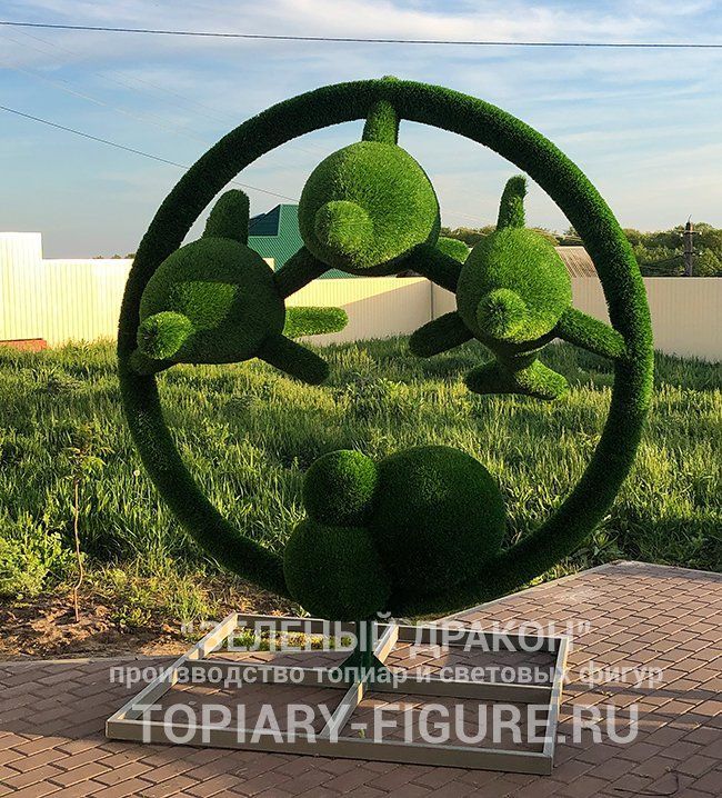Топиари "Дельфины"