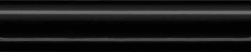 Бордюр Багет Граньяно черный глянцевый 15x3x1,6