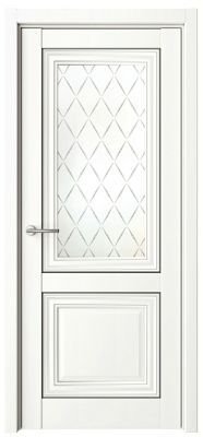 Дверь Спарта-2 с молдингом ширина 90 см Винил Стекло мателюкс "Лорд" Молдинг