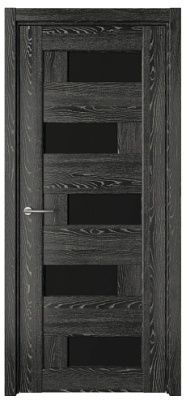 Дверь Гавана ширина 90 см ЦПЛ ТЛ Стекло черное