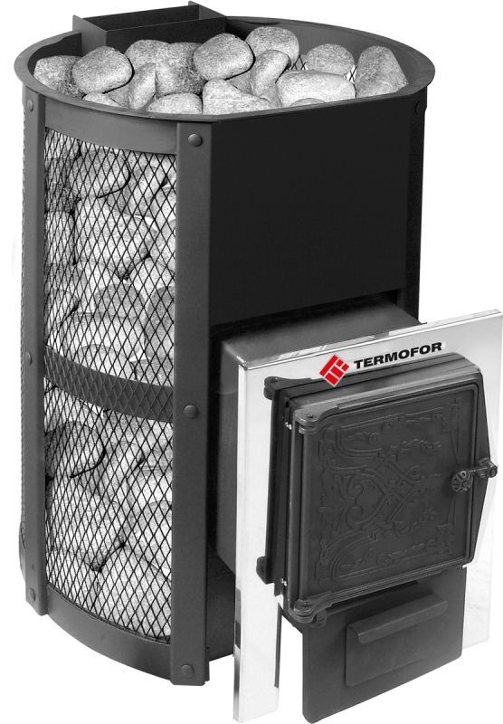 Печь для бани Термофор "Кольчуга" 14-18 (чугунная дверца без парогенератора)