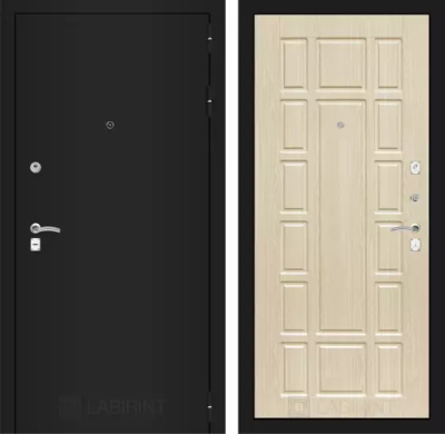 Входная дверь Классик шагрень черная 12