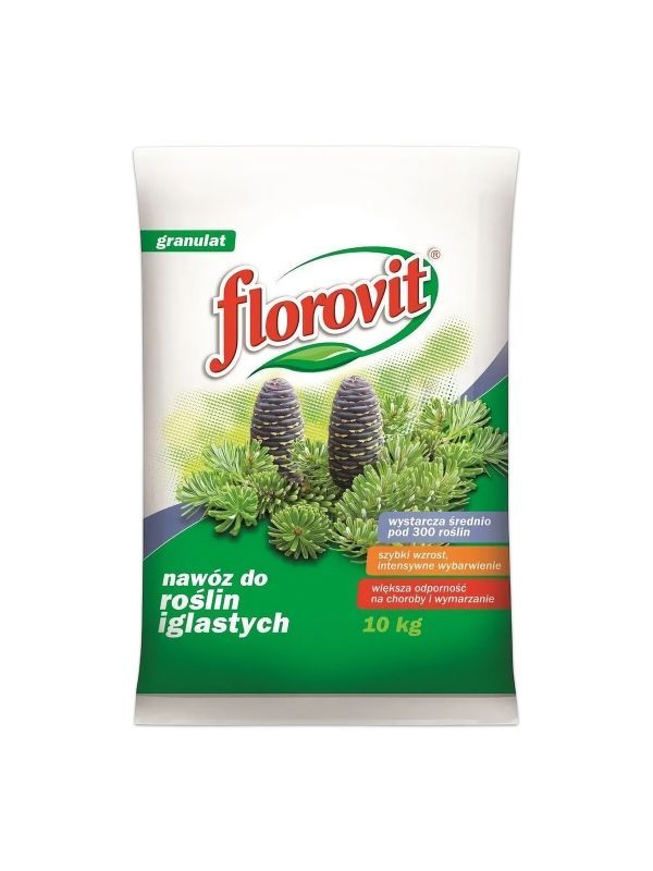Florovit Для хвойных гранулированный ( туя , лиственница, можжевельник, кипарис, ель, сосна, 10 кг