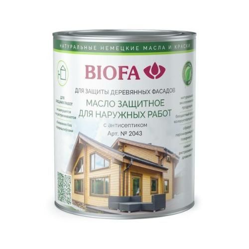 Масло защитное Biofa с антисептиком (Бесцветная база), 10 л