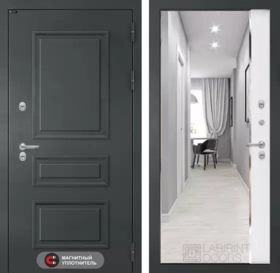 Входная дверь Атлантик с зеркалом Панорама