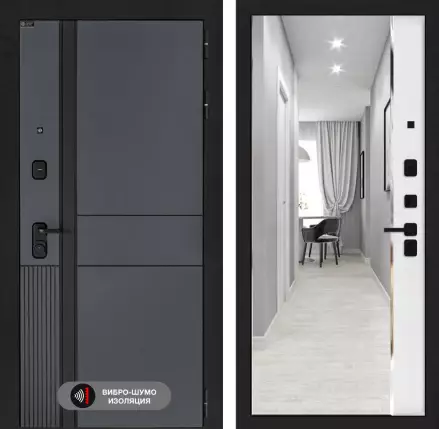 Входная дверь EVOLAB с зеркалом Панорама