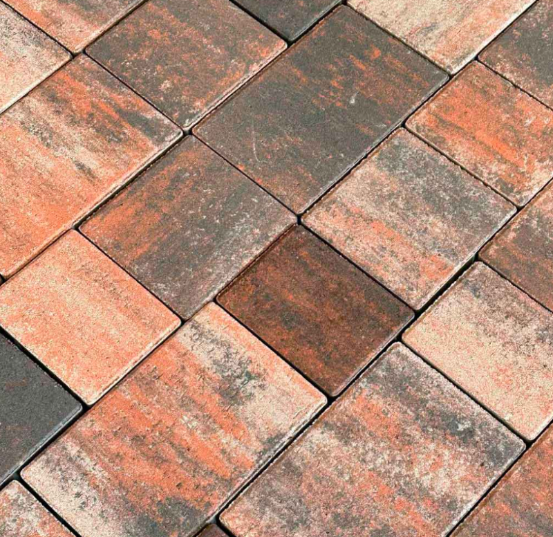 Тротуарная плитка Новый Город 1НГ6Ф №29 "Вулкан" 60 мм