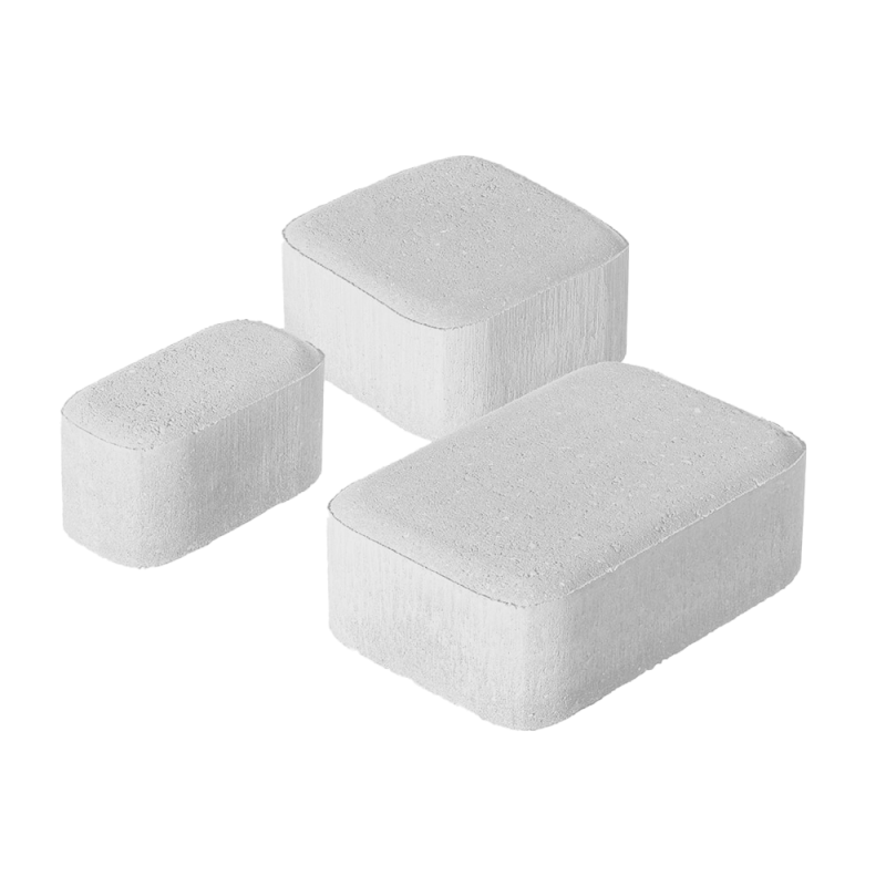 Тротуарная плитка Новая Классика 1НКЛ5Ф Белая 50 мм