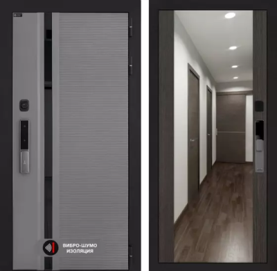 Входная дверь Пиано Смарт 2.0 с зеркалом Максимум