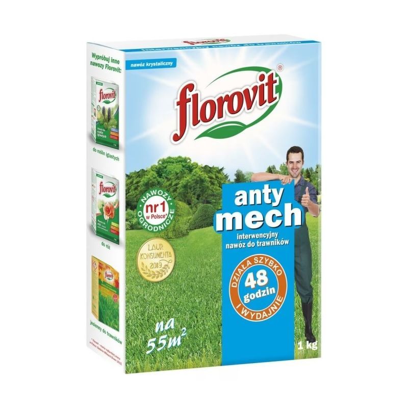 Florovit гранулированный для газонов  антимох 1 кг