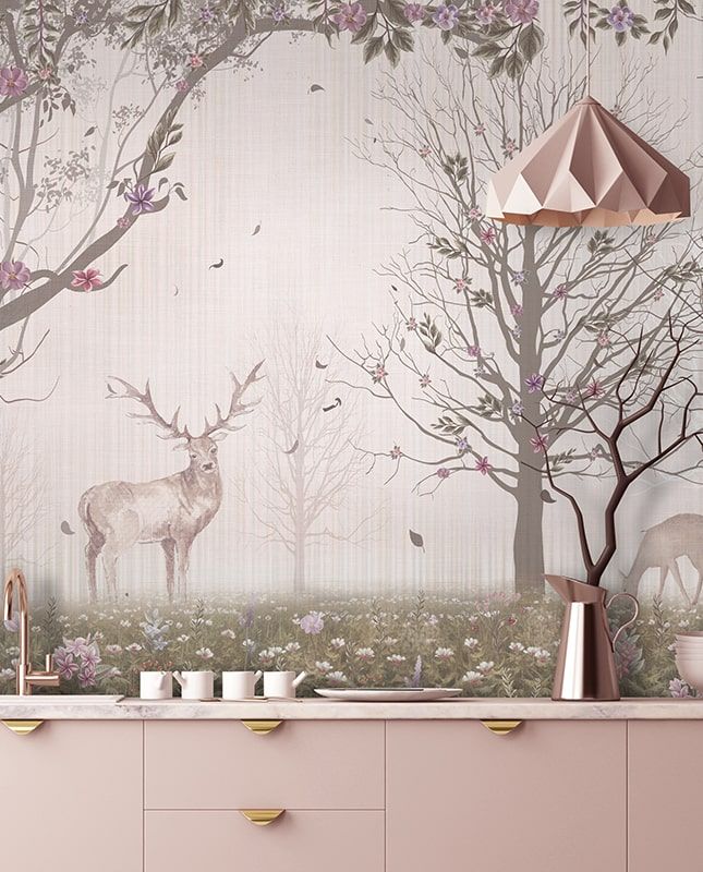 Графика Лесная поляна. Современное искусство. ag0011