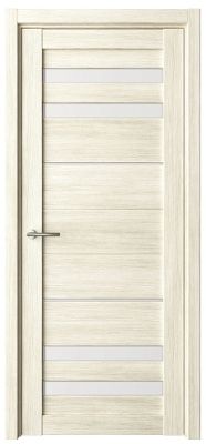 Дверь Пекин ширина 60 см Эко-шпон Стекло белое