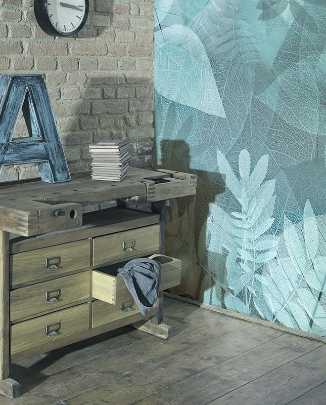 Графика Лофт. Листья деревьев. Абстракция. ag0358