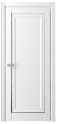 Дверь Прадо-2 ширина 90 см Винил ПГ Молдинг серебро