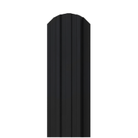 Металлический штакетник Ral 9005 0.40 см. М-профиль