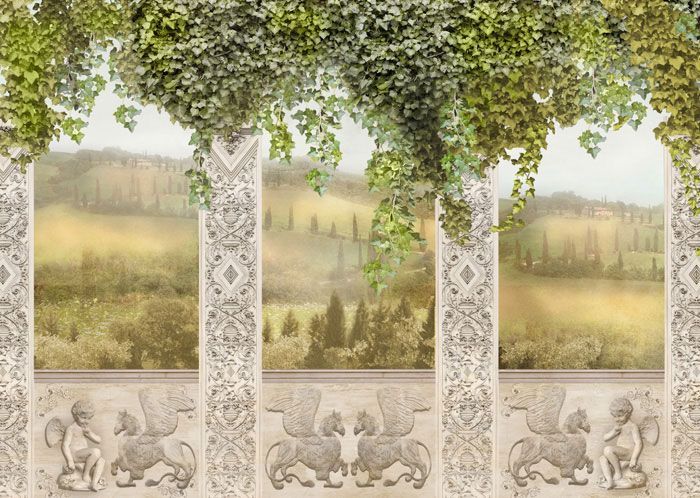 Фреска Балкон с плющем