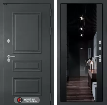 Входная дверь Атлантик с Зеркалом тонированным Максимум