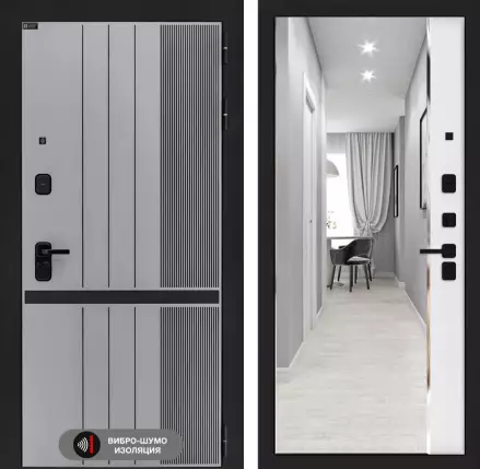 Входная дверь SKYLAB с зеркалом Панорама