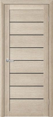 Дверь Т-1 ширина 90 см Эко Текс Стекло черное