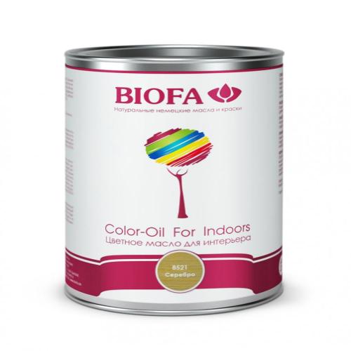 Цветное масло для интерьера Biofa (Серебро) 0,125 л