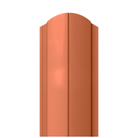 Металлический штакетник Ral 8004 0.40 см. Полукруг-профиль