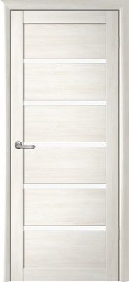 Дверь Вена ширина 70 см Эко-шпон Стекло белое