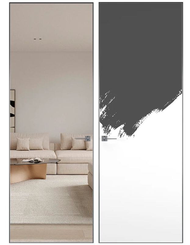 Межкомнатная дверь Модель 2 MD Reverse с черной кромкой