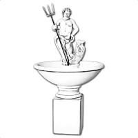 Фонтан скульптурный классический "Нептун" малый артикул 972