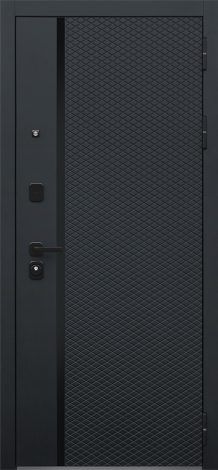 Стальная дверь «Ньюкасл с зеркалом» АСД