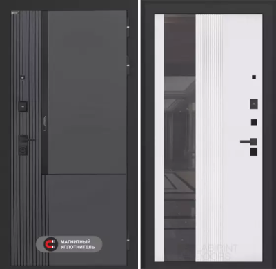 Входная дверь Лаб 2 Про с Зеркалом 32 тонированным