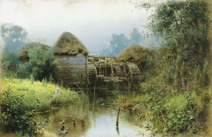 Фреска Водяная мельница