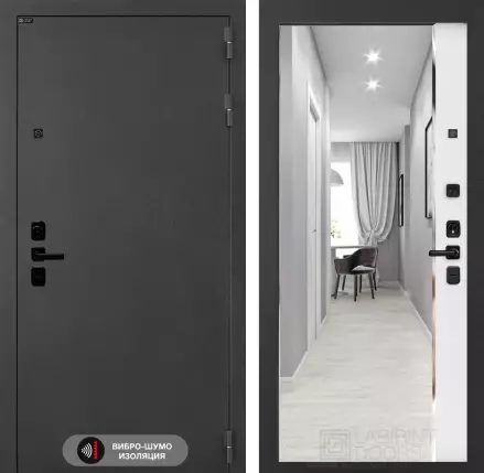 Входная дверь ACUSTICLAB с зеркалом Панорама