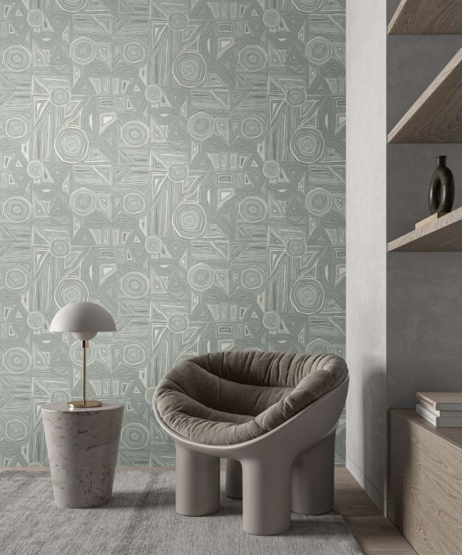 Флизелиновые обои Milassa Полинезия Plz1 008 для стен спальни