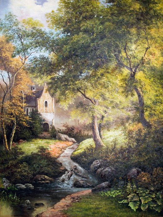 Фреска Ручей летним утром