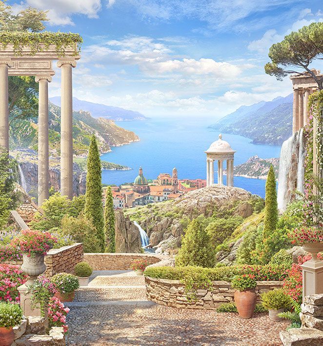 Фреска Спуск к белой ротонде